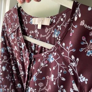 LOFT Floral Blouse